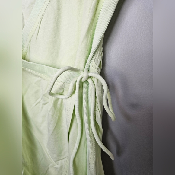 Daily Practice by Anthropologie Montauk Athleisure V-Neck Dress, Lime Green, XS - Picture 8 of 11